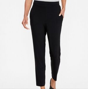 EILEEN FISHER Viscose Jersey Slouchy Ankle Pants Xs Office